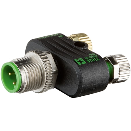 Murrelektronik T COUPLER M12 MALE / M8 FEMALE 0 Degree 7000-41201-0000000